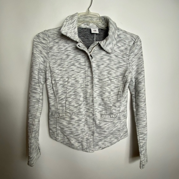 CAbi Womens 5102 White Zip Up Casual Chic Sz XS - Picture 4 of 7